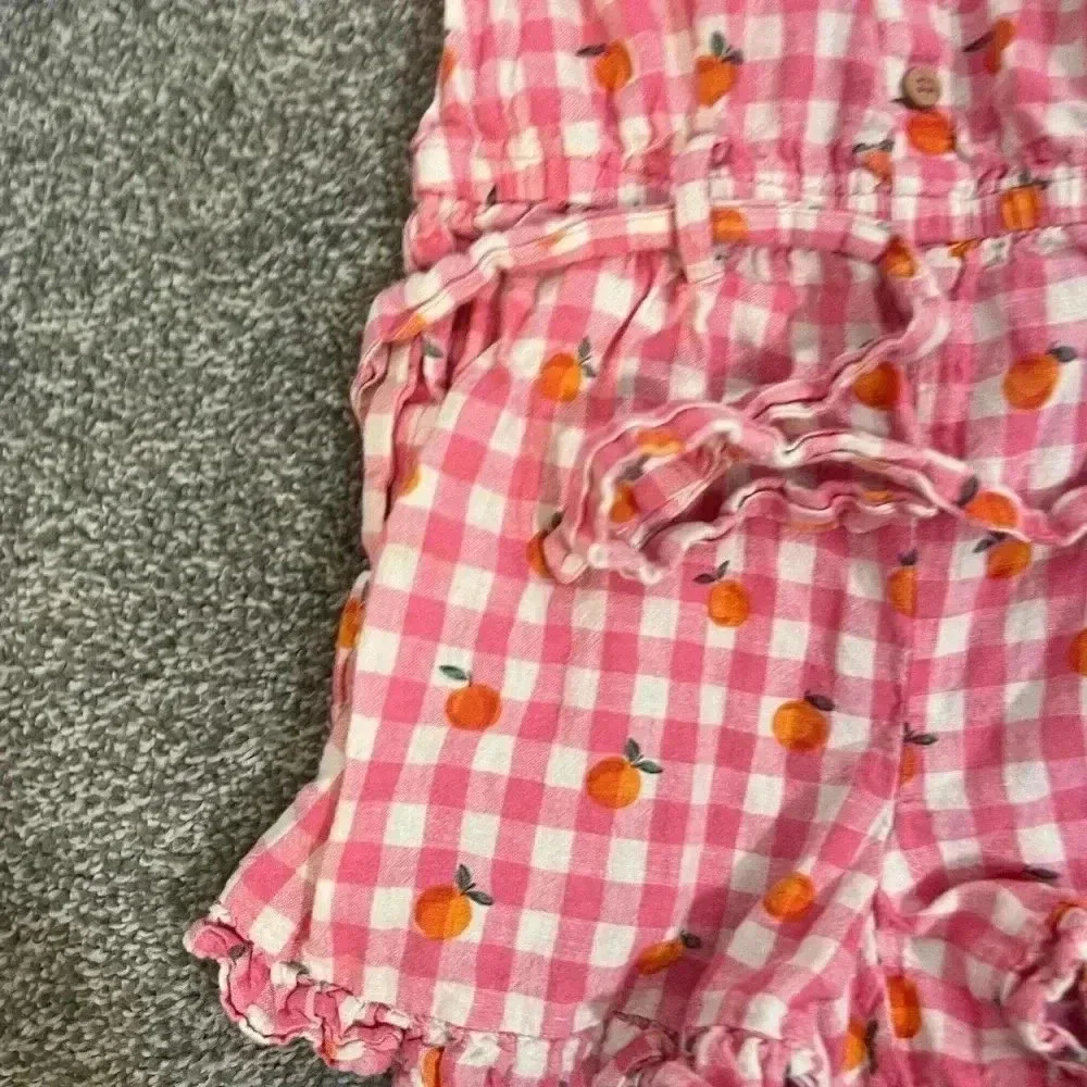 BODEN KIDS Mini Boden Kids' Linen-cotton Ruffle Romper